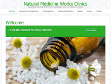Tablet Screenshot of naturalmedicineworks.net